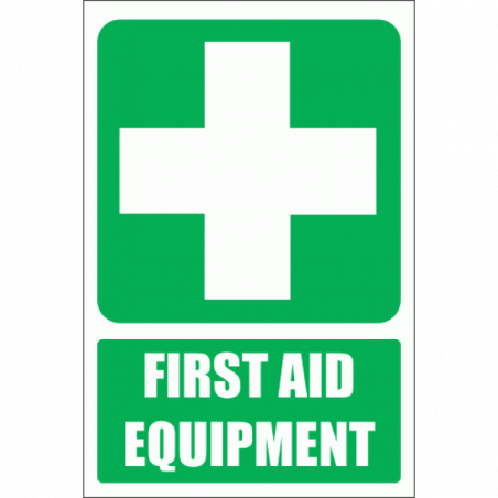 First Aid Equipment Explanatory Sign